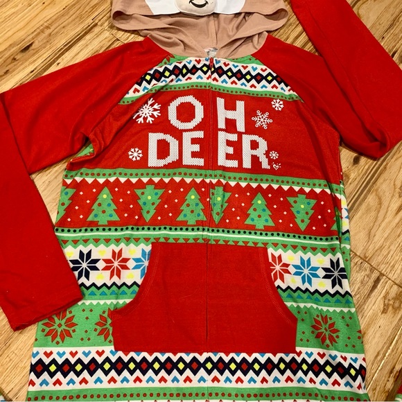 Justice Oh Deer onesie sz 12 - Picture 3 of 8